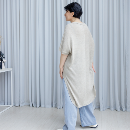 Описание вязания  #Туника_хвост_русалки