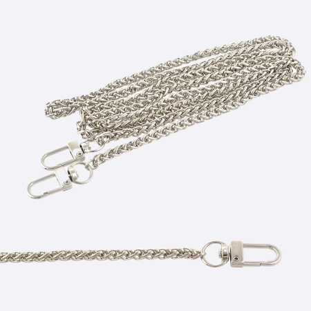 Цепь с карабинами Цаца-ра, 120 см (TBY.107933, Серебро) Цепь с карабинами Цаца-ра, 120 см (TBY.107933, Серебро)