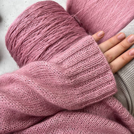 Описание вязания #Джемпер_Льняной_Vалера