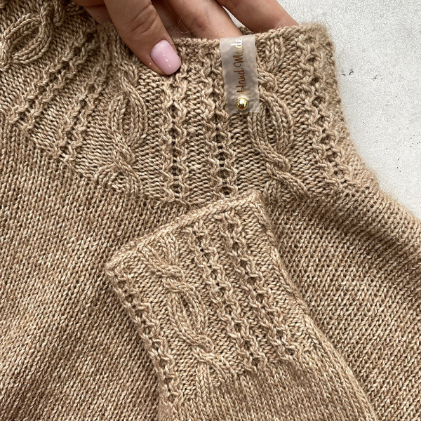 Бирка Hand made с кнопкой Силикон