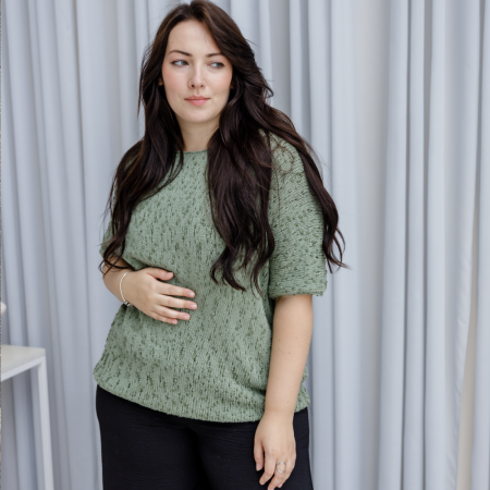 Описание вязания #Футболка_Клин