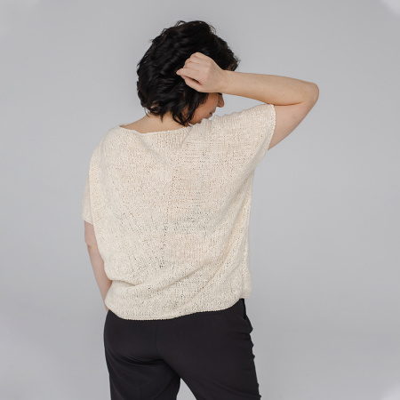 Описание вязания #Футболка_Клин