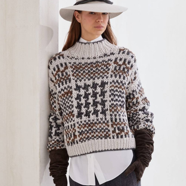 Совместник. Жаккард по кругу Cucinelli.