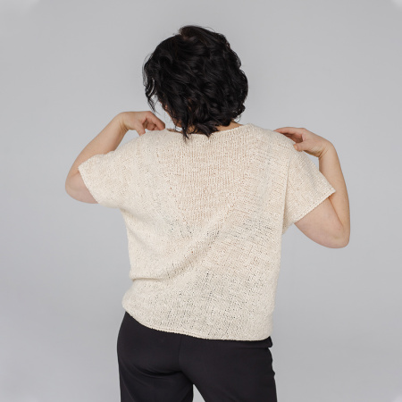 Описание вязания #Футболка_Клин