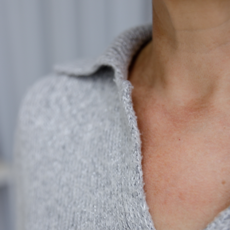 Описание вязания #Футболка_поло_втачной_рукав