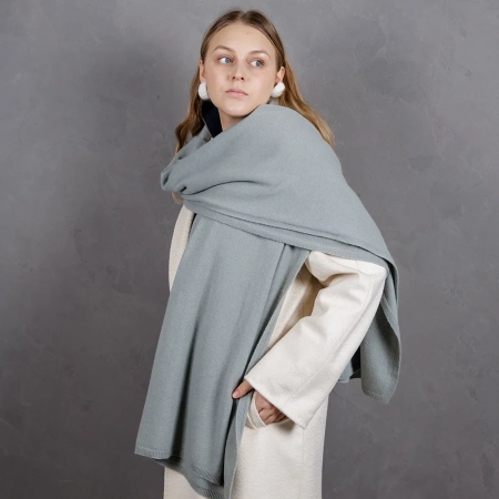 Кашемировый палантин by WoolDom, Эвкалипт