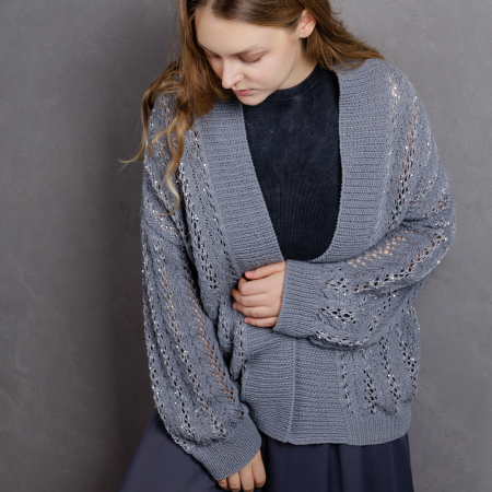 Описание вязания #Кардиган_Беладонна