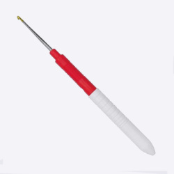 Крючок экстратонкий с пластиковой ручкой Addi Colour, 113-7