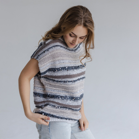 Описание вязания #Футболка_Кучинелли_NEW!