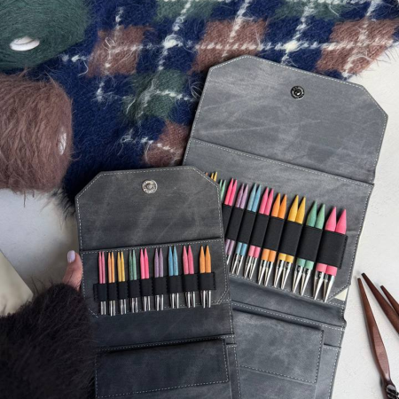 Набор спиц 7 см 9 пар LYKKE COLOUR Grey