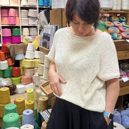 Описание вязания #Футболка_Клин