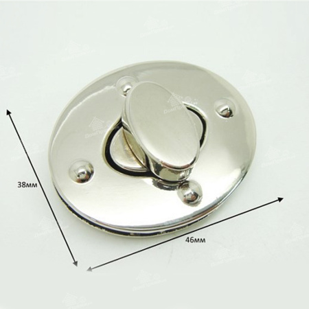 Замок для сумки Овал на 4х винтах