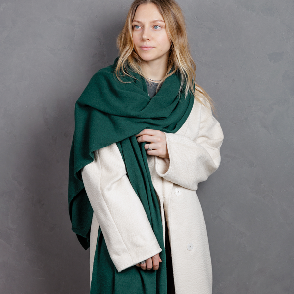 Кашемировый палантин by WoolDom, Бутылочный