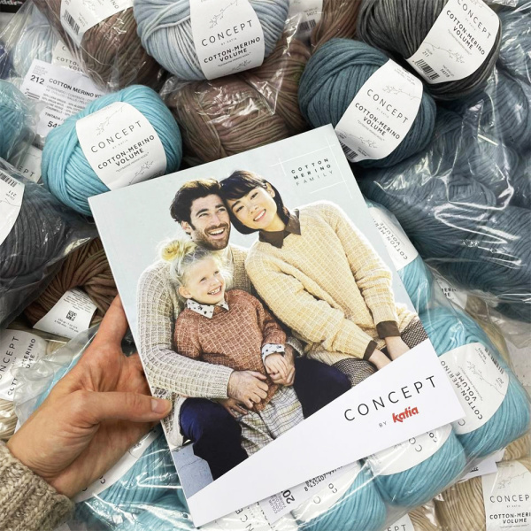 Пряжа Katia Cotton-Merino Volume