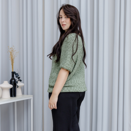 Описание вязания #Футболка_Клин