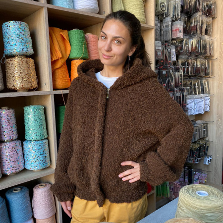 Описание вязания #Бомбер_Тедди