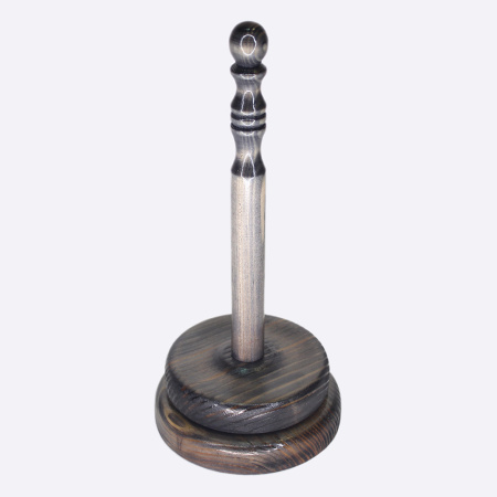 Держатель вращающийся для пряжи из дерева, высота 20 см, диаметр 11 с (Эбеновое дерево)