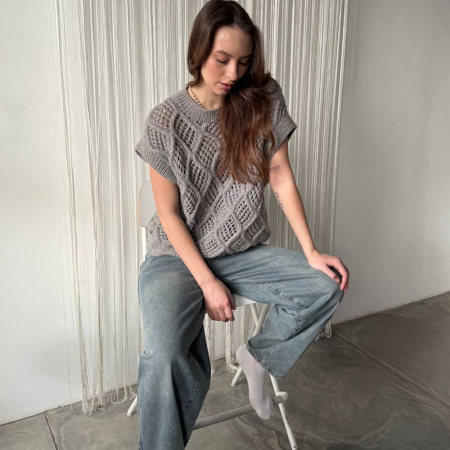 Описание вязания #Жилет_Космос