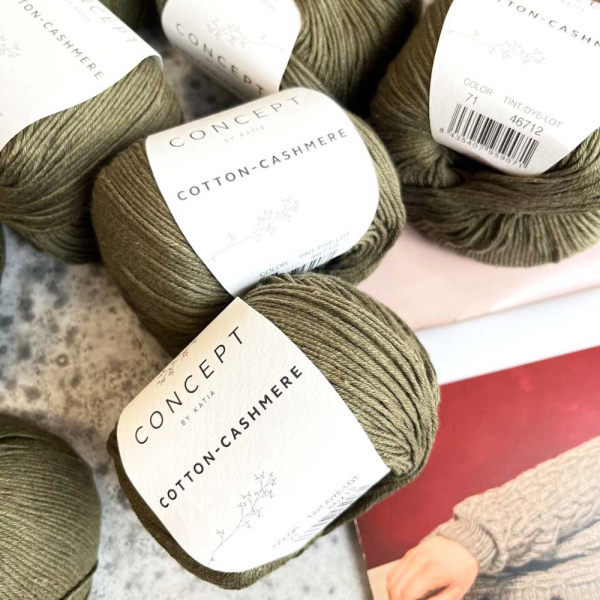 Пряжа Katia Cotton-Cashmere