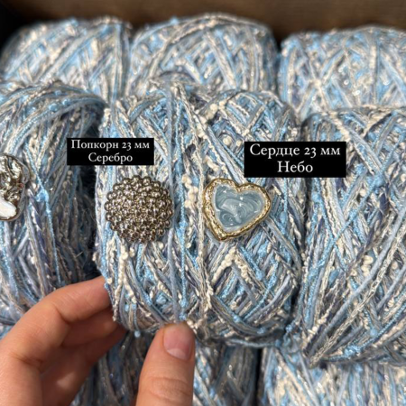 Пуговица CHANEL SS Сердце 23 мм