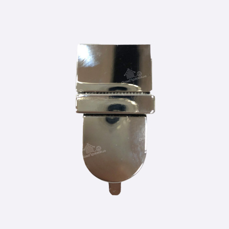 Замок портфельный Вытянутая капля (Серебро)