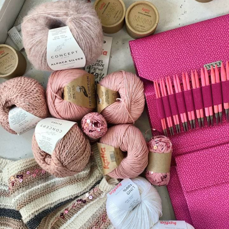 Набор спиц 12 см 12 пар Lykke Blush Fuchsia Набор спиц 12 см 12 пар Lykke Blush Fuchsia