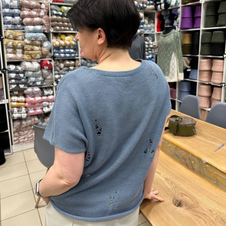 Описание вязания #Футболка_Даниэль