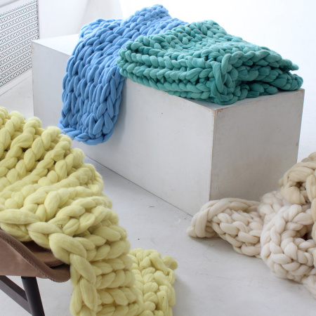 Плед из мериноса, Мята