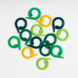 Маркер для вязания желтый/зеленый/светло-зеленый/темно-бирюзовый Круг KnitPro арт. 10898