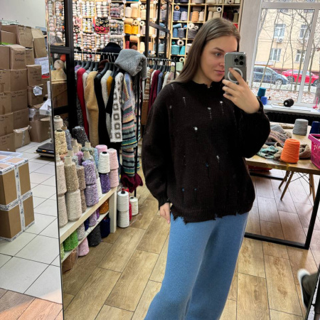 Описание вязания #Джемпер_Рванина