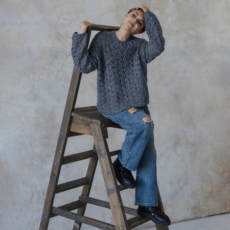 Описание вязания #Джемпер_Киш_Миш