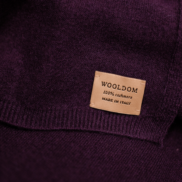 Кашемировый палантин by WoolDom, Вишня в шоколаде