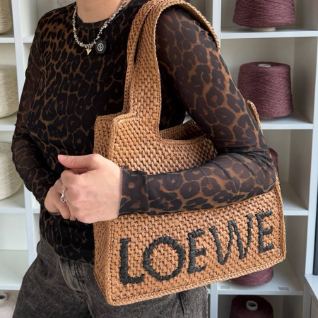 Описание вязания #Сумка_Тоут_Loewe