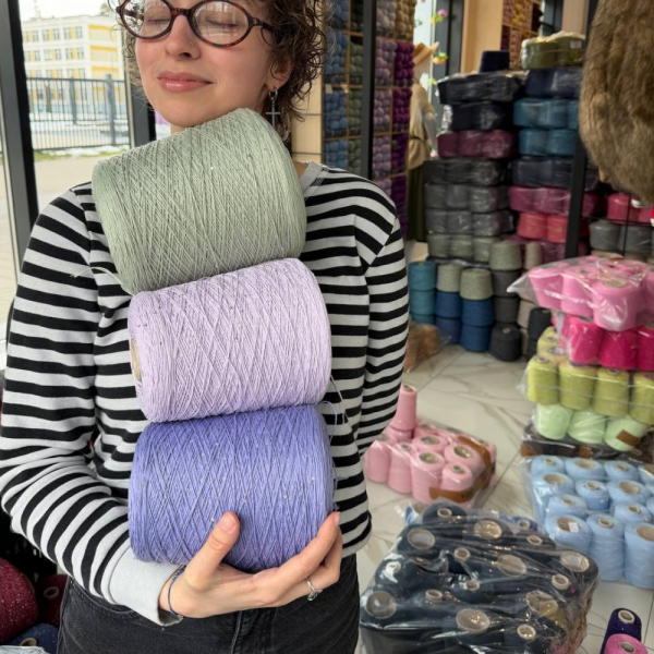 Бобина Cotton Paillettes Mix