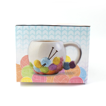 Кружка с клубочками Вязаная Бусяка Кружка с клубочками Вязаная Бусяка