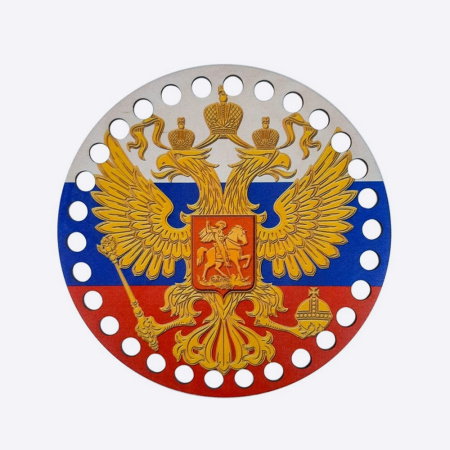 Донышко "Герб России" принт Фанера, 15см