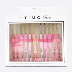 Набор сверхтонких крючков для вязания ETIMO Rose. Tulip арт. TEL-001e