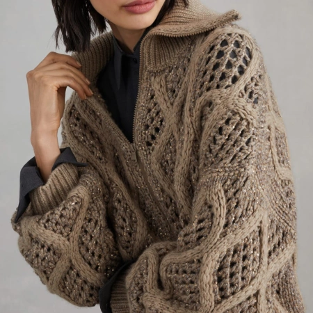 Описание вязания #Карди_Саша_Белый