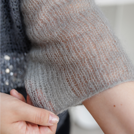 Описание вязания #Джемпер_паутинка