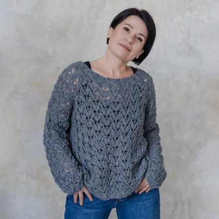 Описание вязания #Джемпер_Киш_Миш