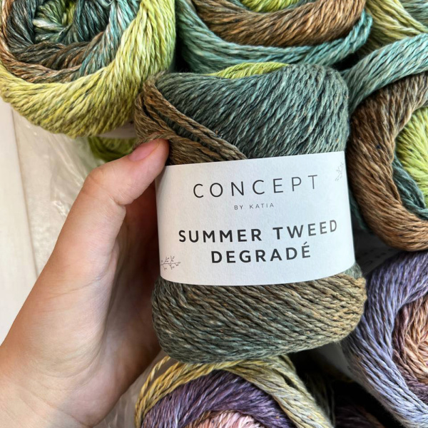 Пряжа Katia Summer Tweed Degrade