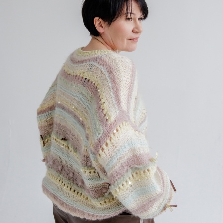 Описание вязания #Джемпер_из_коробочки