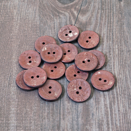 Пуговицы CONCEPT, размер 32, кокос, 20 мм