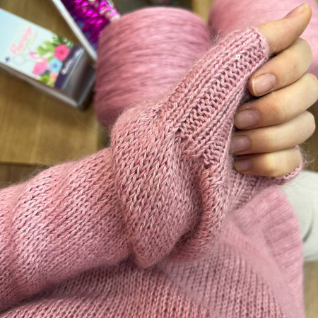 Описание вязания #Джемпер_Льняной_Vалера