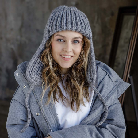 Описание вязания #Ушанка_Спортшик