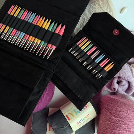Набор спиц 12 см 12 пар LYKKE COLOUR Black