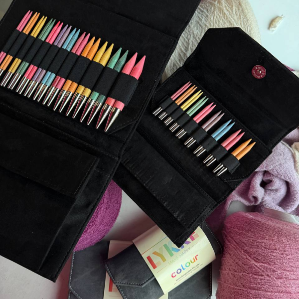 Набор спиц 7 см 9 пар LYKKE COLOUR Black