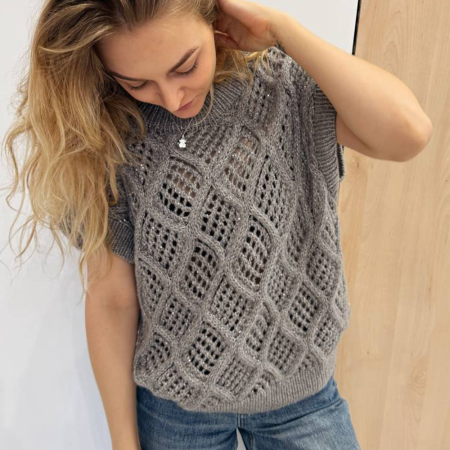 Описание вязания #Жилет_Космос