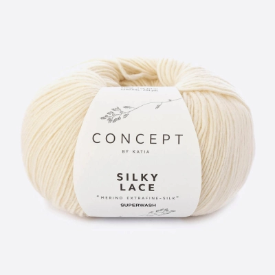 Пряжа Katia Silky Lace (152, Молоко)