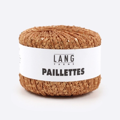 Пряжа Lang Paillettes (39.0028, Горчица с золотом)